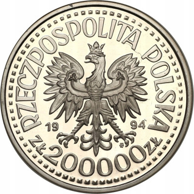 200.000 złotych 1994 Zygmunt I Stary – popiersie