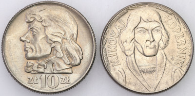 10 złotych 1959 i 1966 Mikołaj Kopernik - 2 szt