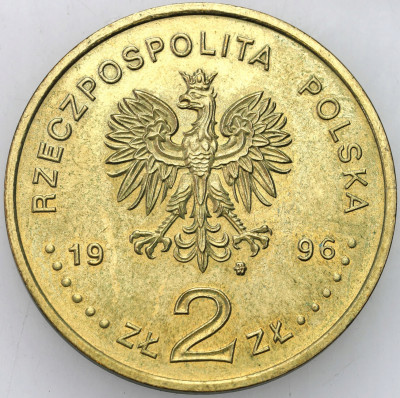 III RP. 2 złote 1996 Zygmunt II August NAJRZADSZA