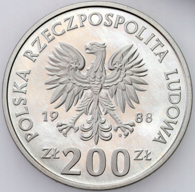 PRÓBA CuNi 200 złotych 1988 Piłka Włochy 1990