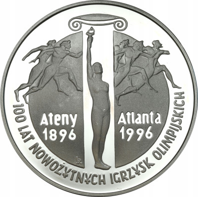 III RP. 10 złotych 1995 Ateny Atlanta - SREBRO