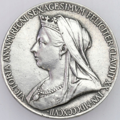 Wielka Brytania, Medalik Wiktoria 1897 - SREBRO