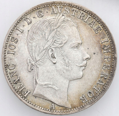 Austria. FJ I. 1 Floren 1861 A, Wiedeń – SREBRO