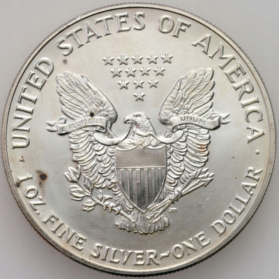 USA 1 dolar 1991 amerykański orzeł uncja SREBRO