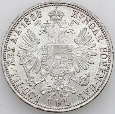 Austria. FJ I. 1 Floren 1888, Wiedeń
