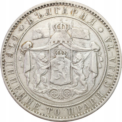 Bułgaria. 5 lewa 1884 – SREBRO
