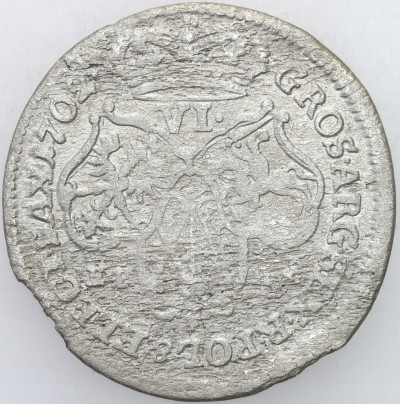 August II Mocny Szóstak (6 groszy) 1702 EPH, Lipsk