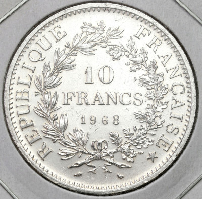 Francja. 10 franków 1968 – SREBRO
