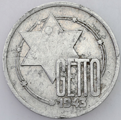 Getto Łódź. 10 Marek 1943 aluminium