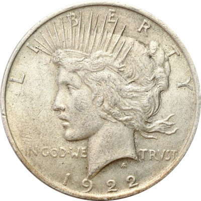 USA. Dolar 1922, Filadelfia – SREBRO
