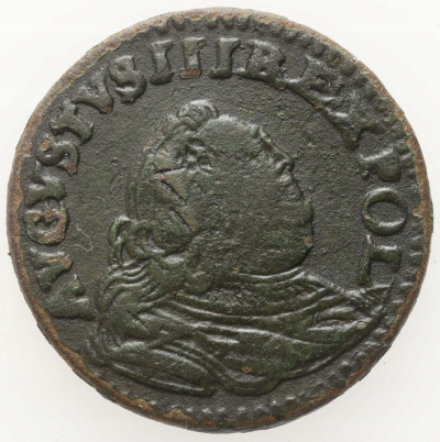 August III. Grosz (3 szelągi) 1755 H, Gubin