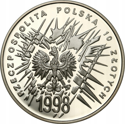 III RP. 10 złotych 1998 Niepodległość - SREBRO