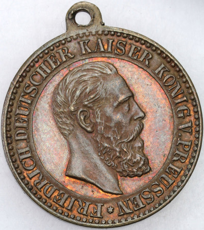 Medal Fryderyk III Habsburg Cesarz Prus XIX wiek