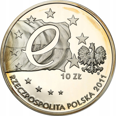 10 złotych 2011 Przewodnictwo Polski w Radzie UE