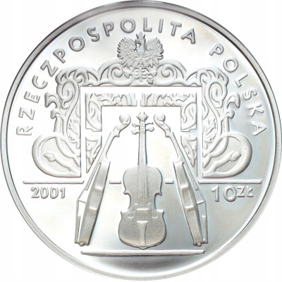 III RP. 10 złotych 2001 Henryk Wieniawski - SREBRO