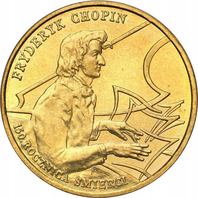 2 złote 1999 Chopin - zestaw 2 sztuk