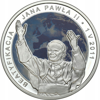 20 złotych 2011 Jan Paweł II Beatyfikacja – SREBRO