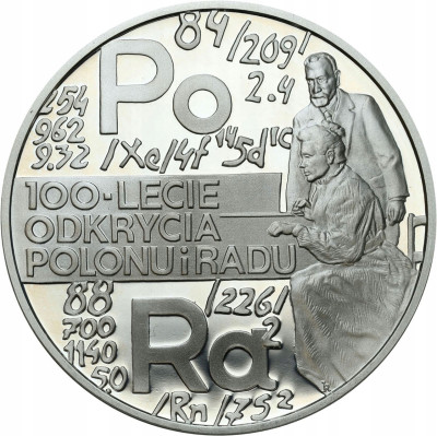 20 złotych 1998 Polon i Rad – Skłodowska SREBRO