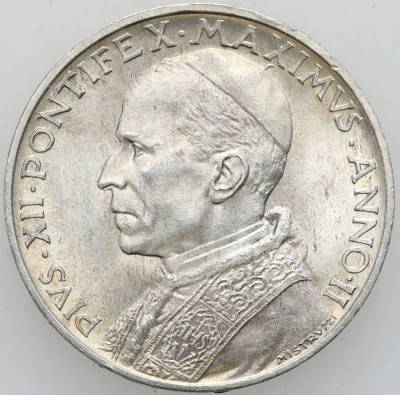 Watykan. Pius XII. 5 lirów 1940, Rzym
