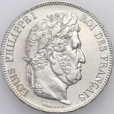 Francja, Ludwik Filip I. 5 franków 1833 W, Lille