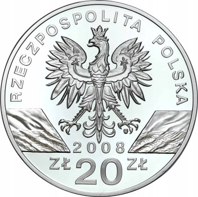 20 złotych 2008 - Sokół Wędrowny – SREBRO