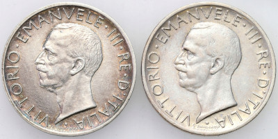 Włochy. 5 lirów 1930 i 1929 R, Rzym