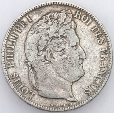 Francja, Ludwik Filip I. 5 franków 1835 A, Paryż