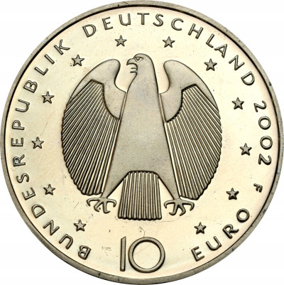 Niemcy 10 euro 2002 Wprowadzenie waluty € - SREBRO