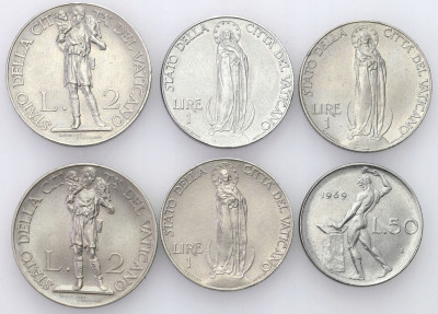 Watykan i Włochy, zestaw 6 monet