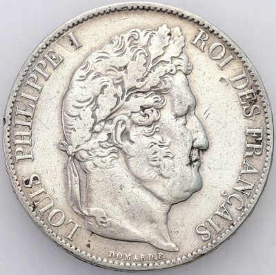 Francja, Ludwik Filip I. 5 franków 1847 A, Paryż