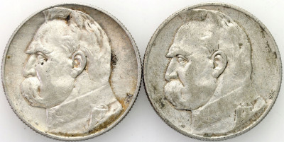 5 złotych 1934 Piłsudski Strzelecki zestaw 2 monet