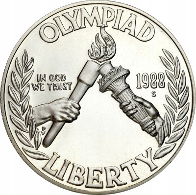 USA 1 dolar 1988 S Olimpiada Seul – SREBRO