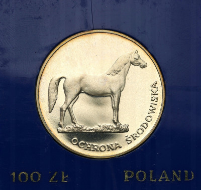 PRL. 100 złotych 1981 Koń Ochrona Środowiska