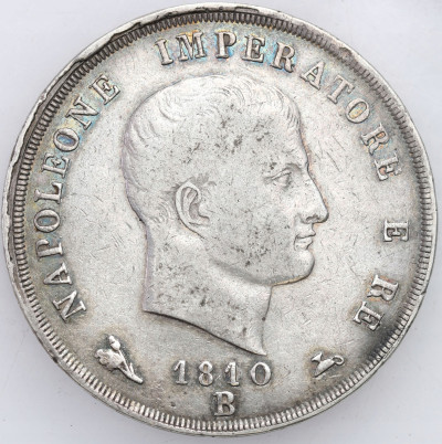 Włochy Wenecja Napoleon I. 5 Lirów 1810 V, Venedig