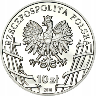 10 złotych 2018 Niezłomni Fieldorf - SREBRO
