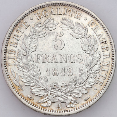 Francja. 5 franków 1849, Paryż