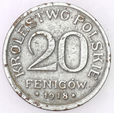 Królestwo Polskie. 20 fenigów 1918