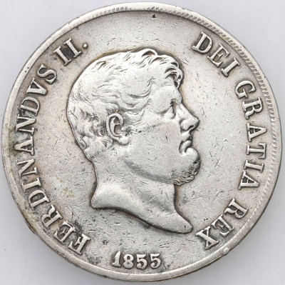 Włochy, Sycylia. Piastra - 120 Grani 1855