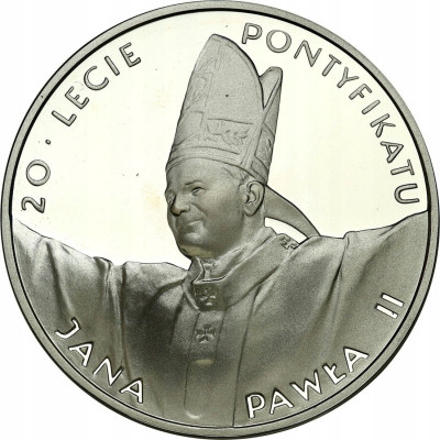 10zł 1998 Jan Paweł II 20-lecie Pontyfikatu SREBRO