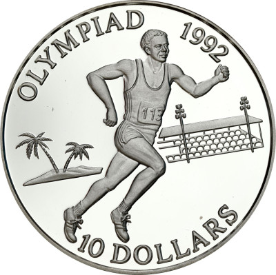 Wyspy Salomona. 10 dolarów 1991 Olimpiada – SREBRO
