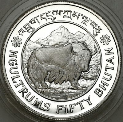 Bhutan. 50 ngultrum 1981 FAO – SREBRO