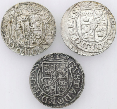 Gustaw II Adolf. Półtorak 1623-1624 – 3 szt