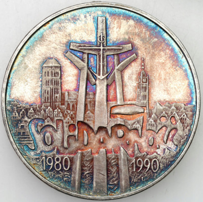 100.000 złotych 1990 Solidarność typ A - SREBRO