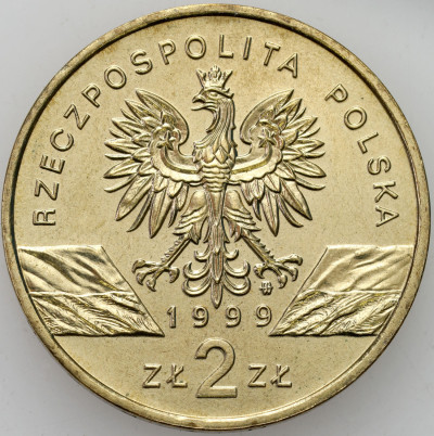III RP. 2 złote 1999 Wilk – RZADSZE