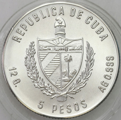 Kuba. 5 peso 1982 FAO, Krowa – SREBRO