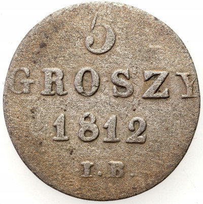 Księstwo Warszawskie. 5 groszy 1812 IB, Warszawa