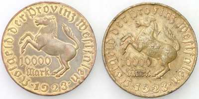 Niemcy, Westfalia. 10.000 marek 1923 – 2 szt