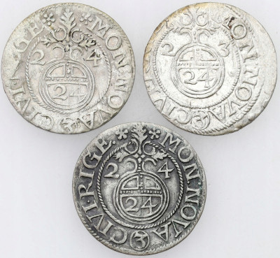 Gustaw II Adolf. Półtorak 1623-1624 – 3 szt
