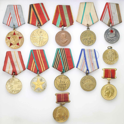 Rosja, Medale zestaw 12 sztuk - RÓŻNE