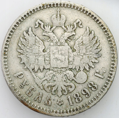 Rosja, Mikołaj II. Rubel 1898, ** Bruksela